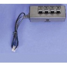 Adapter-Set zum Anschluss von herkmmlichen Kabeln an Westernstecker-Buchse